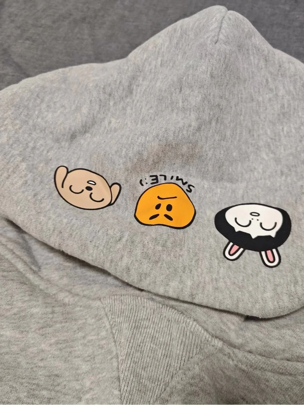 GAP Gray Hoodie with Playful Character Patches